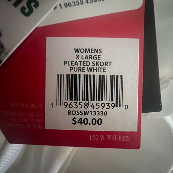 DSG Womens Performance Mid-Rise Skort With Built-In‎ Short White XL - Picture 7 of 9